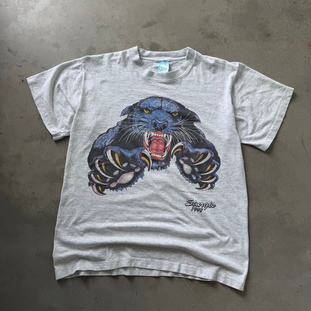 Vintage 90’s Sturgis Bike Rally Panther Biker Motorcycle Retro T-shirt Size M